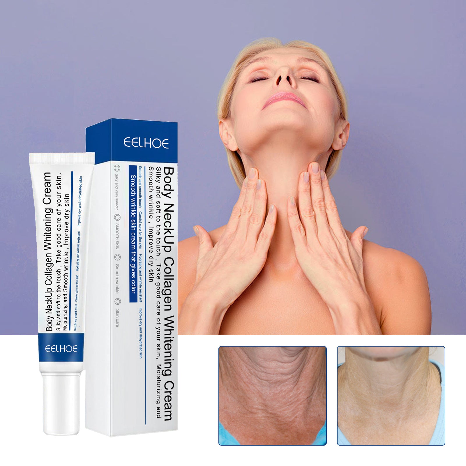 Neck Collagen Whitening Cream Reduces Neck Lines