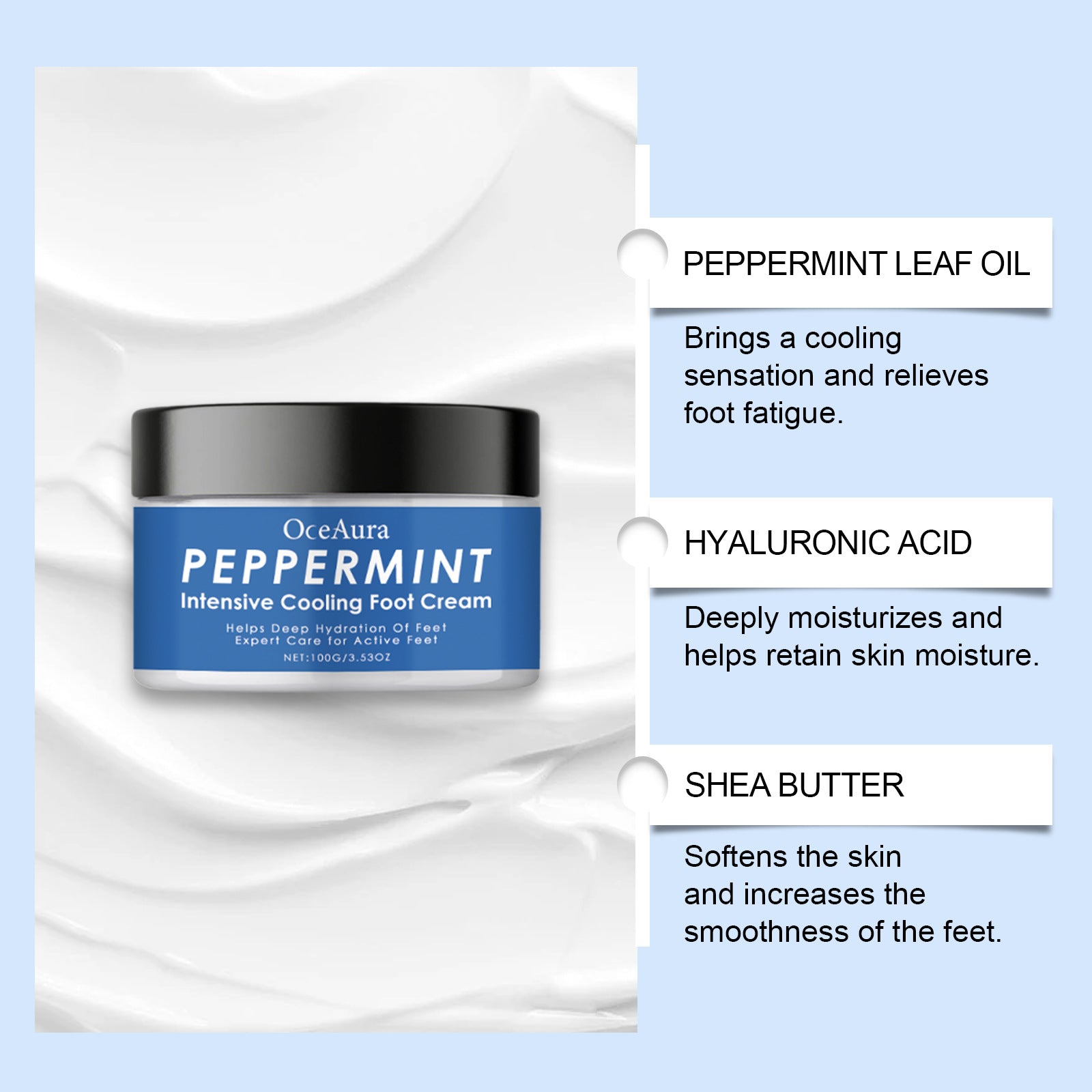 Cool And Comfortable Foot Cream