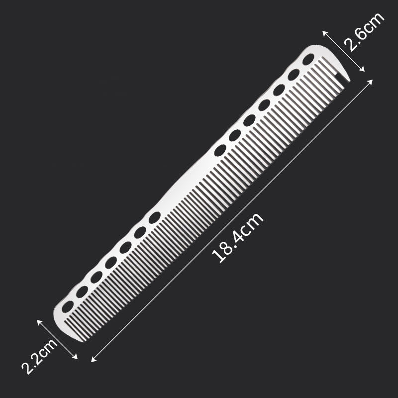 Fine-toothed ultra-thin steel comb for barber shop