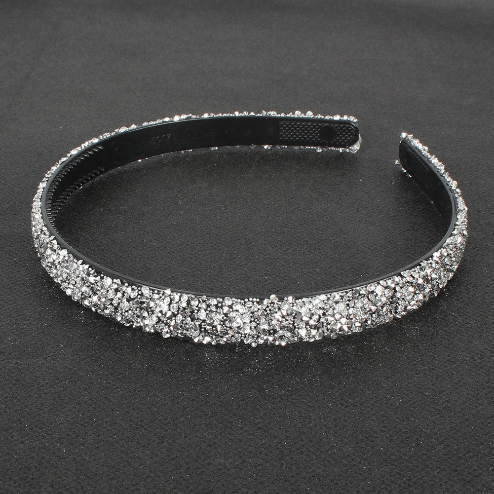 Semicircle Retro Colored Diamond Headband