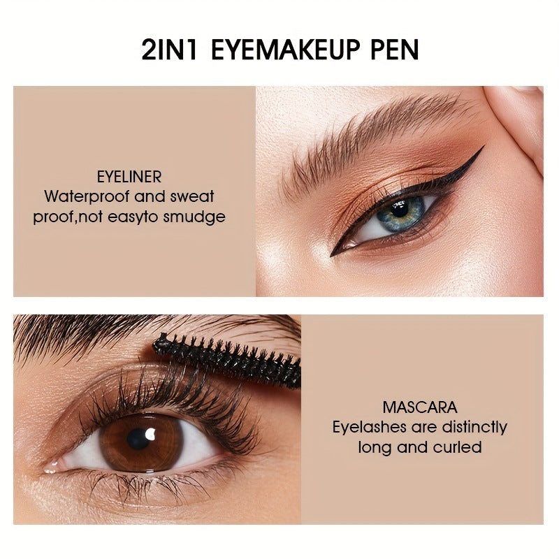 Mascara Liquid Eyeliner Sweatproof Fadeless Long Lasting Non Smudge