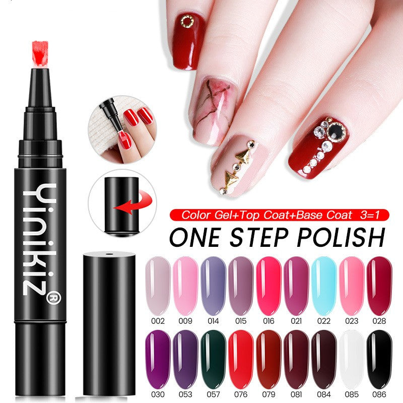 Yinikiz One Step Glue Solid Color Nail Polish Glue