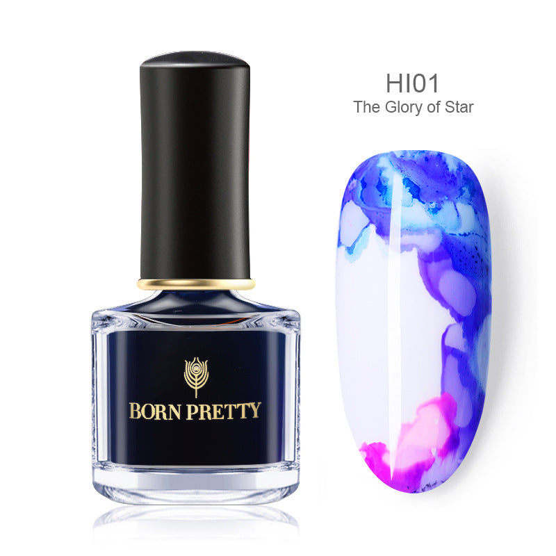 Born Pretty Marbled painted nail polish