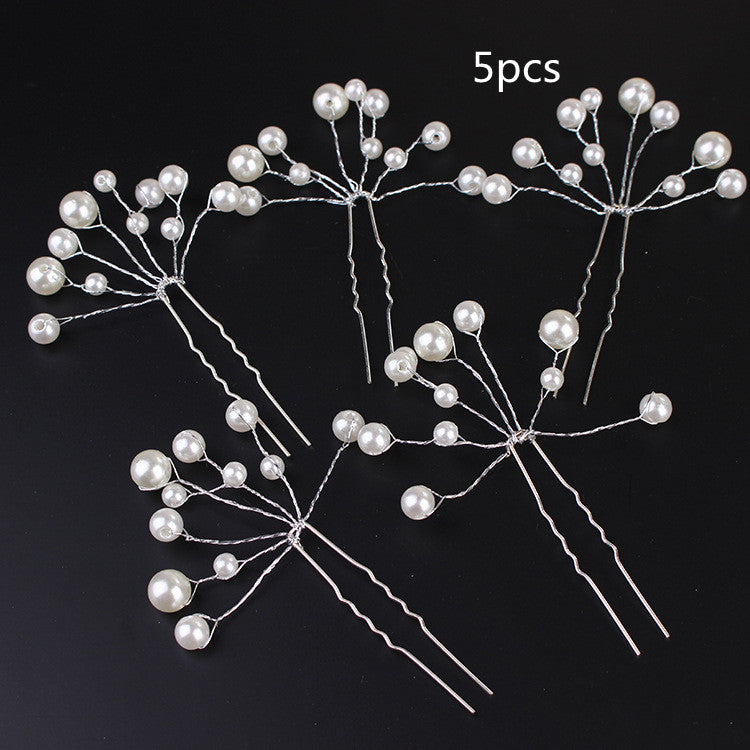 Korean-style U-shaped Pearl Hairpin Bridal Headdress Small Hairpin