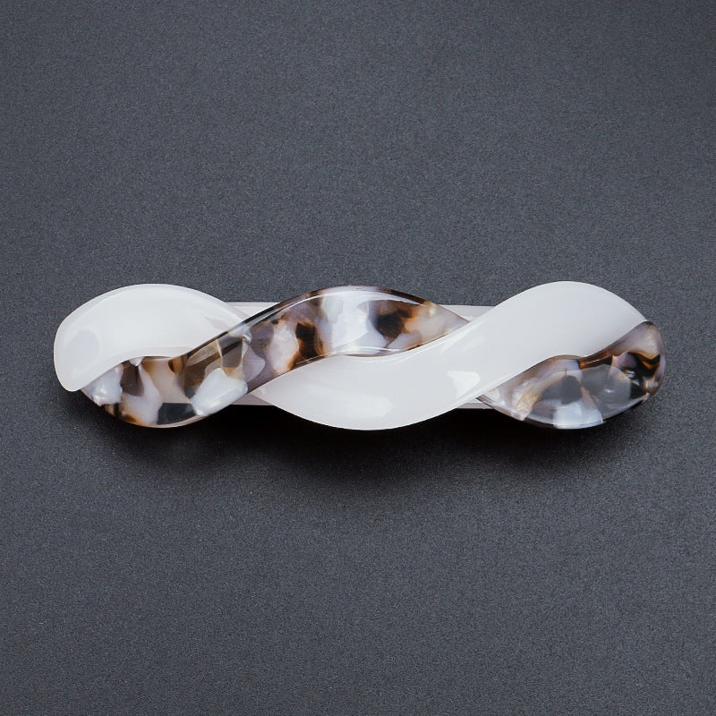 Acetate Large Spring Clip Leopard Hairpin