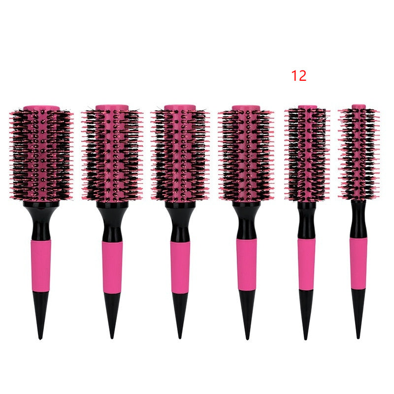 Brazilian Comb Pointed Tail Bristle Inner Buckle Pear Flower Hot Ceramic Aluminum Tube Hair Comb Anti-static Shunfa Styling Comb