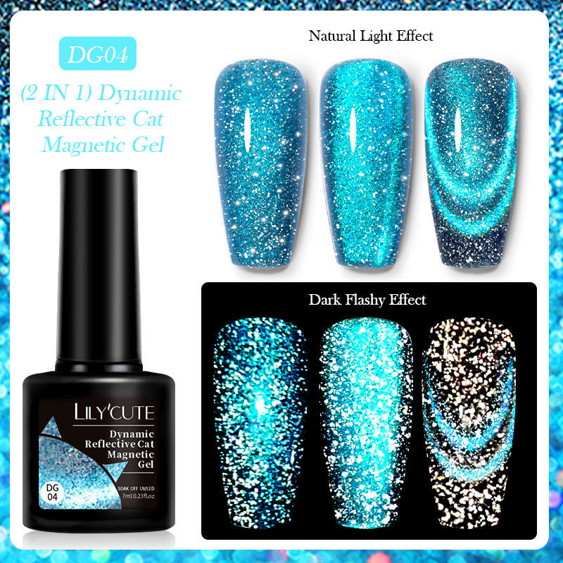 Lilycute Diamond In The Debris Cat Eye Series Nail Polish Gel
