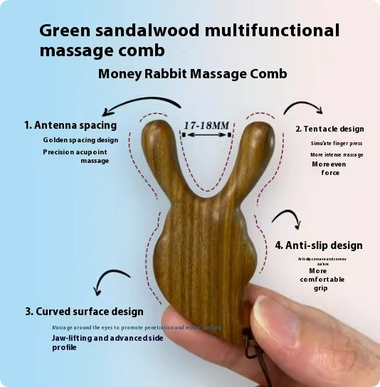 Multi Purpose Massager Handmade Comb