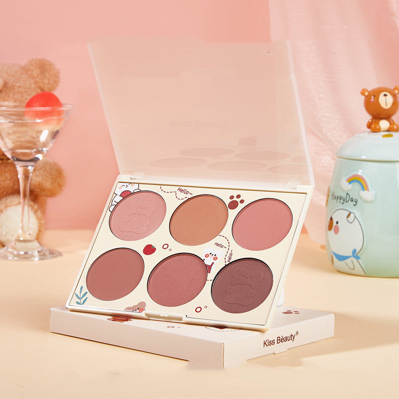 Kiss Beauty Women's Fashion Simple Multi-Color Makeup Blush