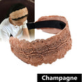 Women's Lace Wide Brim Rhinestone Hair Hoop