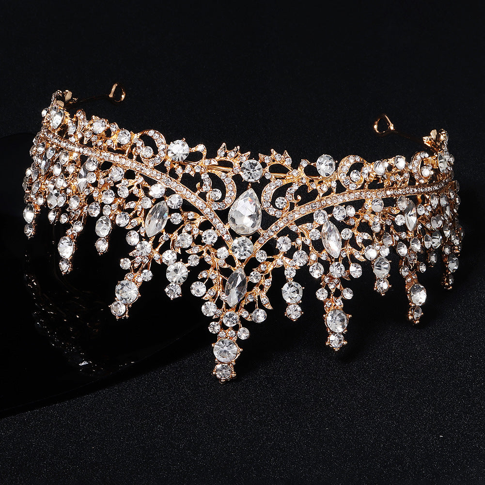 Retro Luxury Diamond Alloy Crown Europe And America