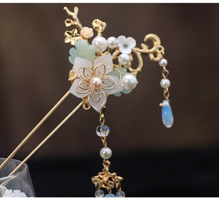 Retro Tassel Step-shaking Hanfu Headdress Hairpin