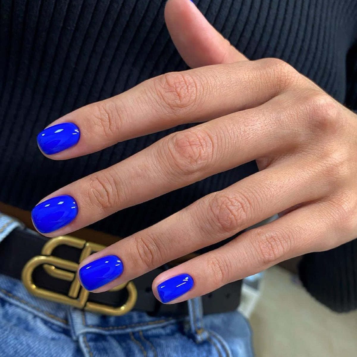 Short Square Solid Color Nail Shaped Piece Wear Armor