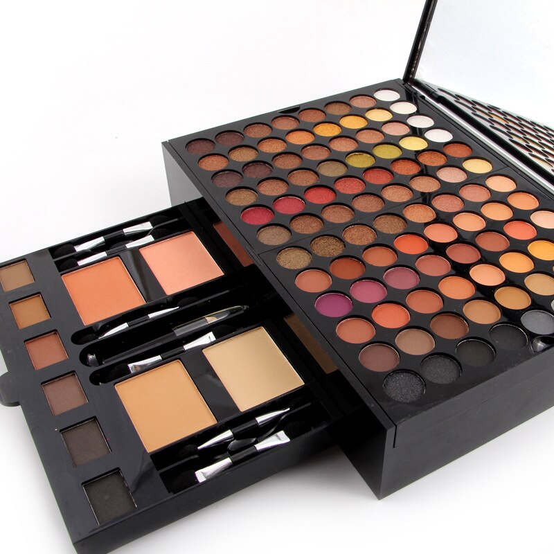 Miss Rose 180 Colors Eyes Shadow Blush Set Personalized Piano-shaped Makeup Palette Box