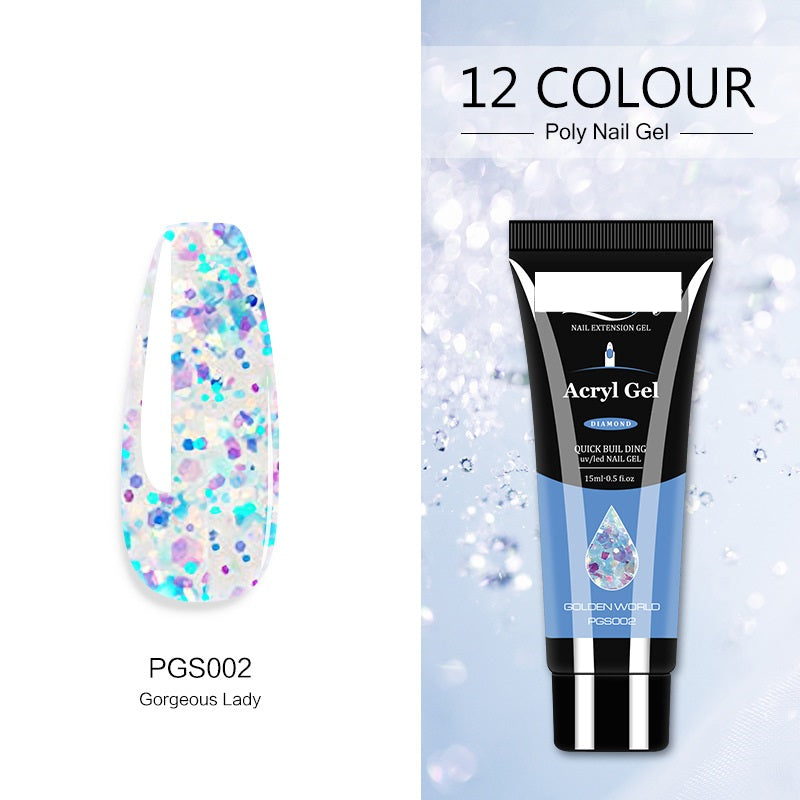 Acryl Gel Women's  Crystal Extender Nail Polish