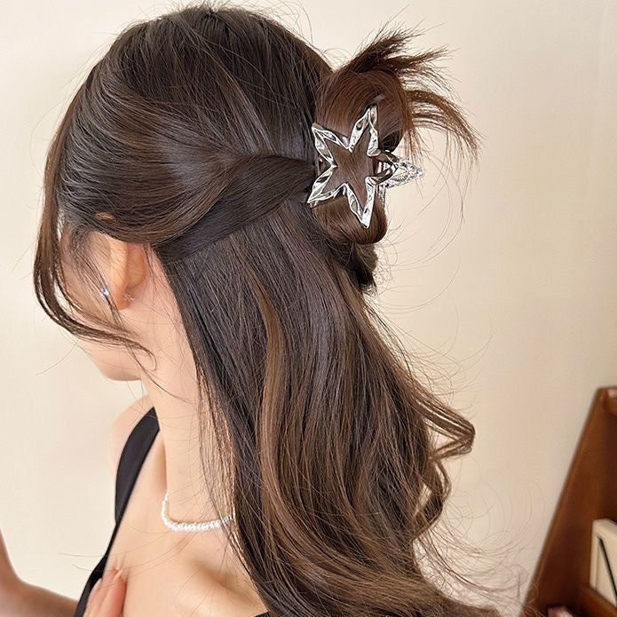 Female Cold Wind Liquid Star Hairpin
