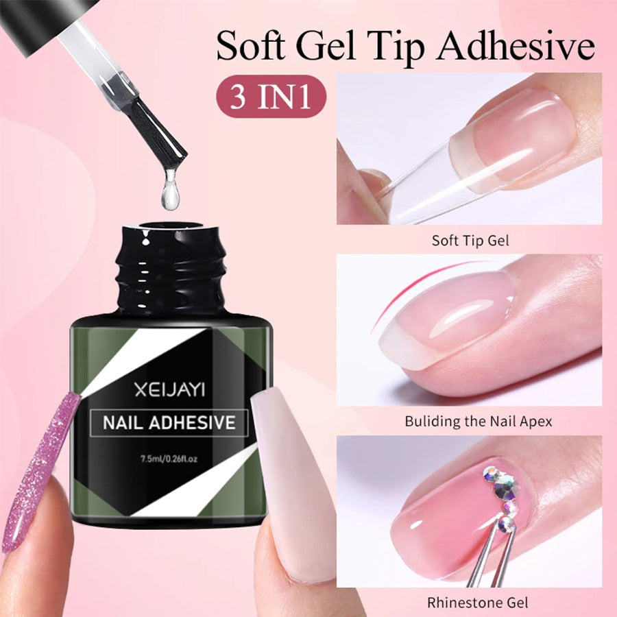 XEIJAYI  Nail Art Adhesive Nail Tip Gel