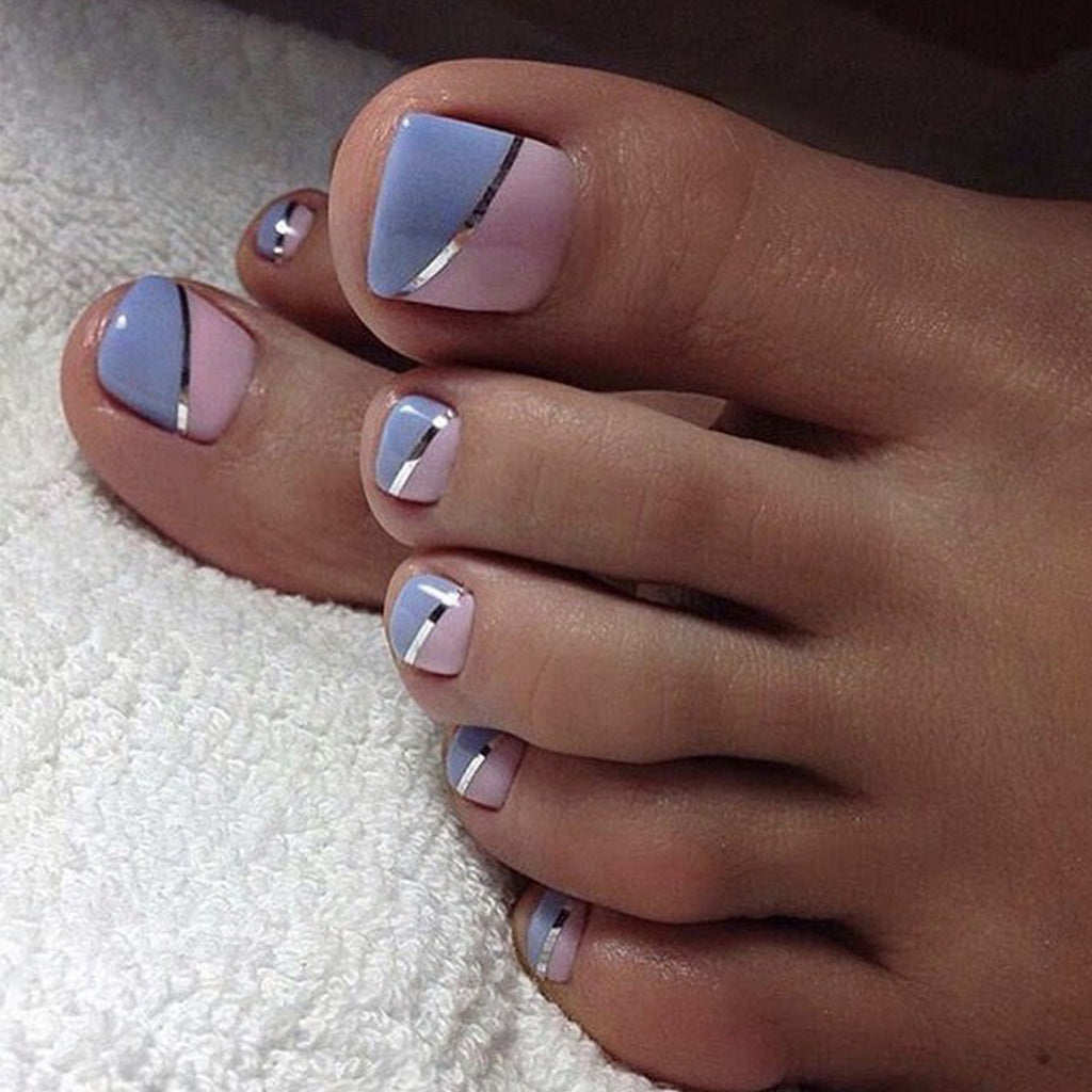 French Wear Nail Finished Nail Beauty Toenail Patch Removable