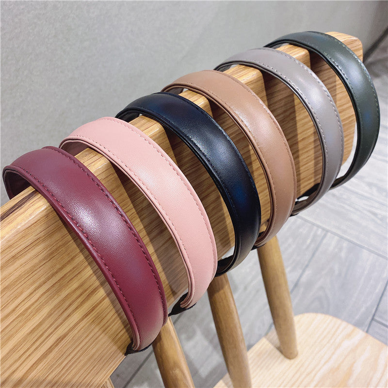 Simple And Versatile Leather Headband Hair Accessories