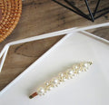 Pearl flower hairpin retro word clip bangs clip