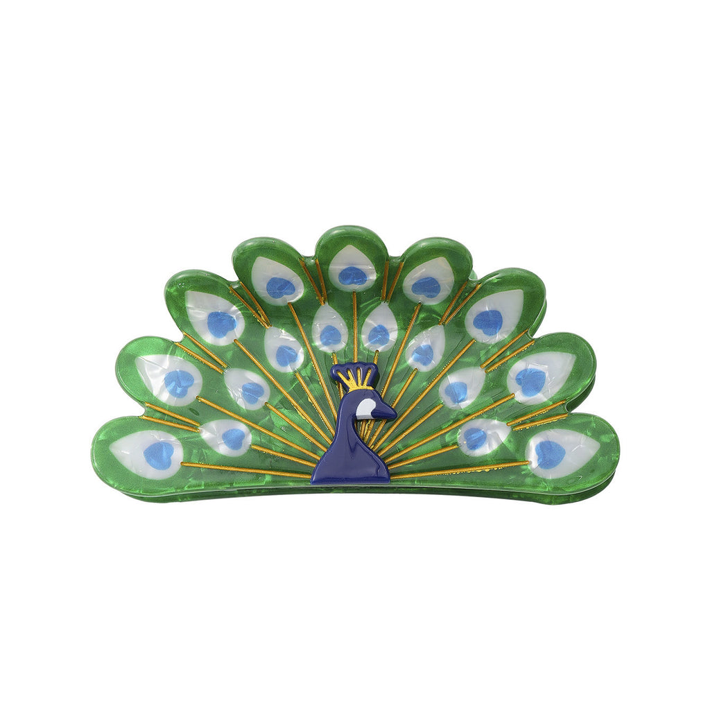 Retro Style Peacock Creative Animal Shark Clip