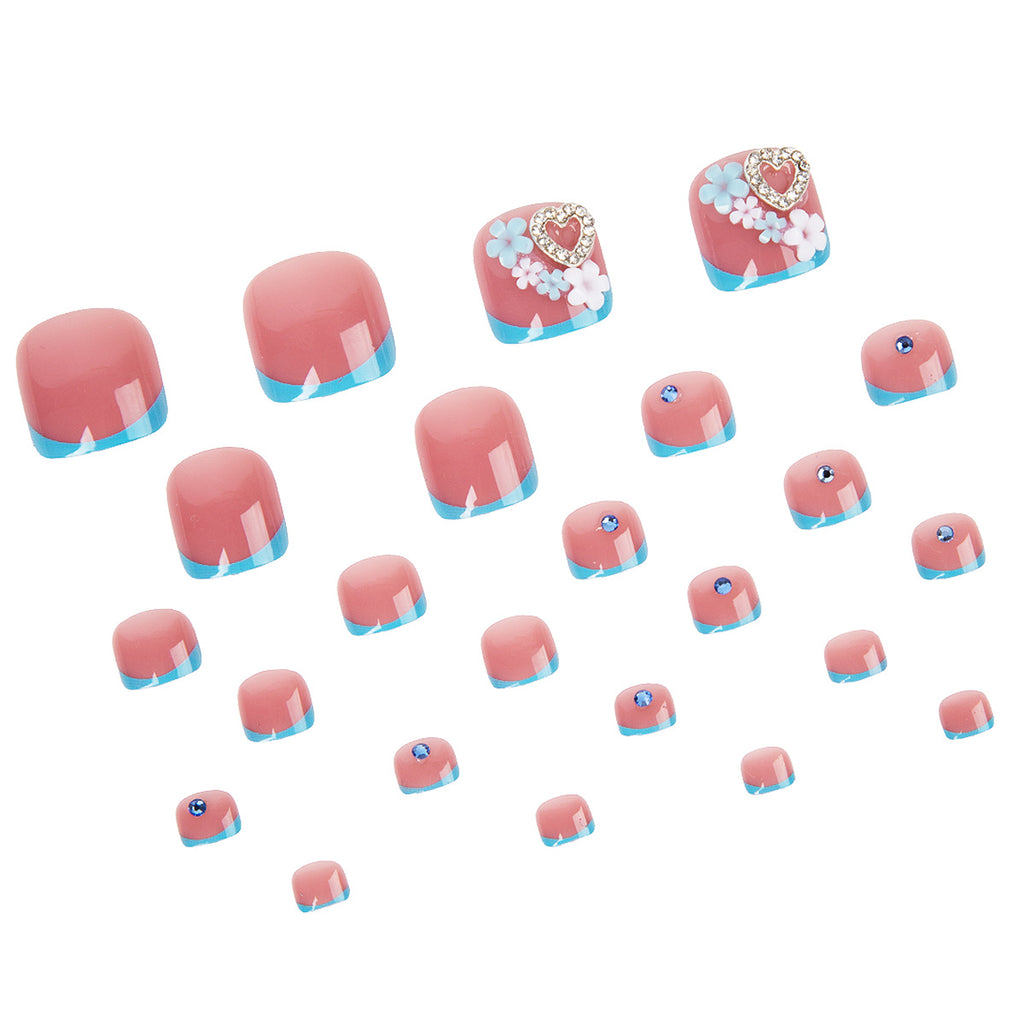Women's Fashion Hollowed-out Love Foot Nail Sticker