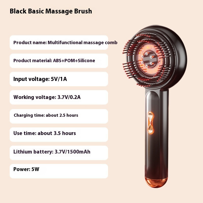 Household Red And Blue Light Massage Hair Comb