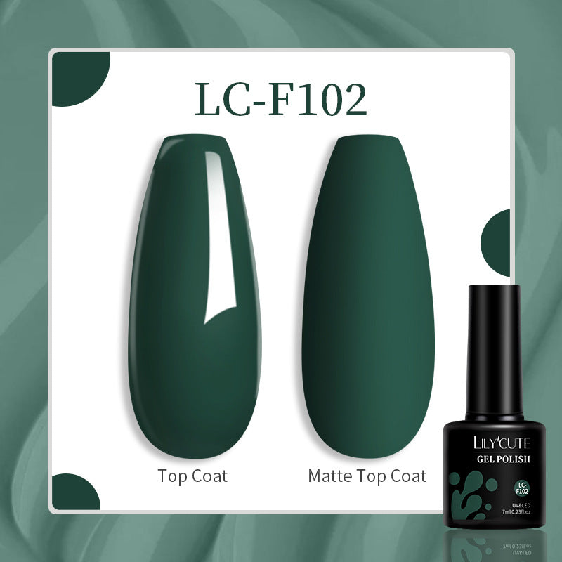 Lilycute 184 Colors Full Set Nail Glue Set Matte Nail Art Non-wash Sealing Layer Nail Polish Gel Base Gel