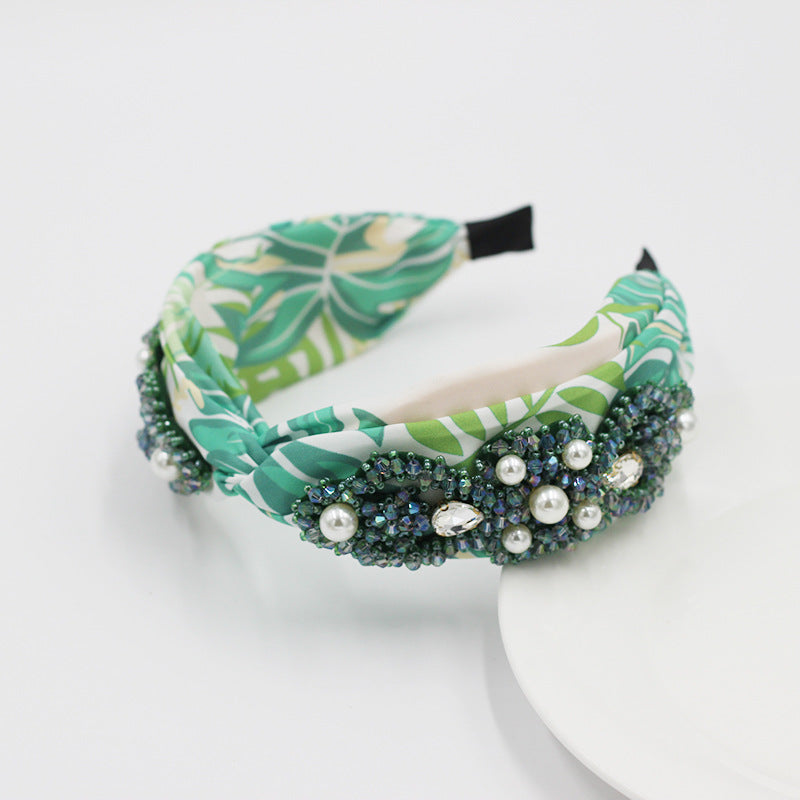 Korean Style Colored Fabric Cross-knotted Headband