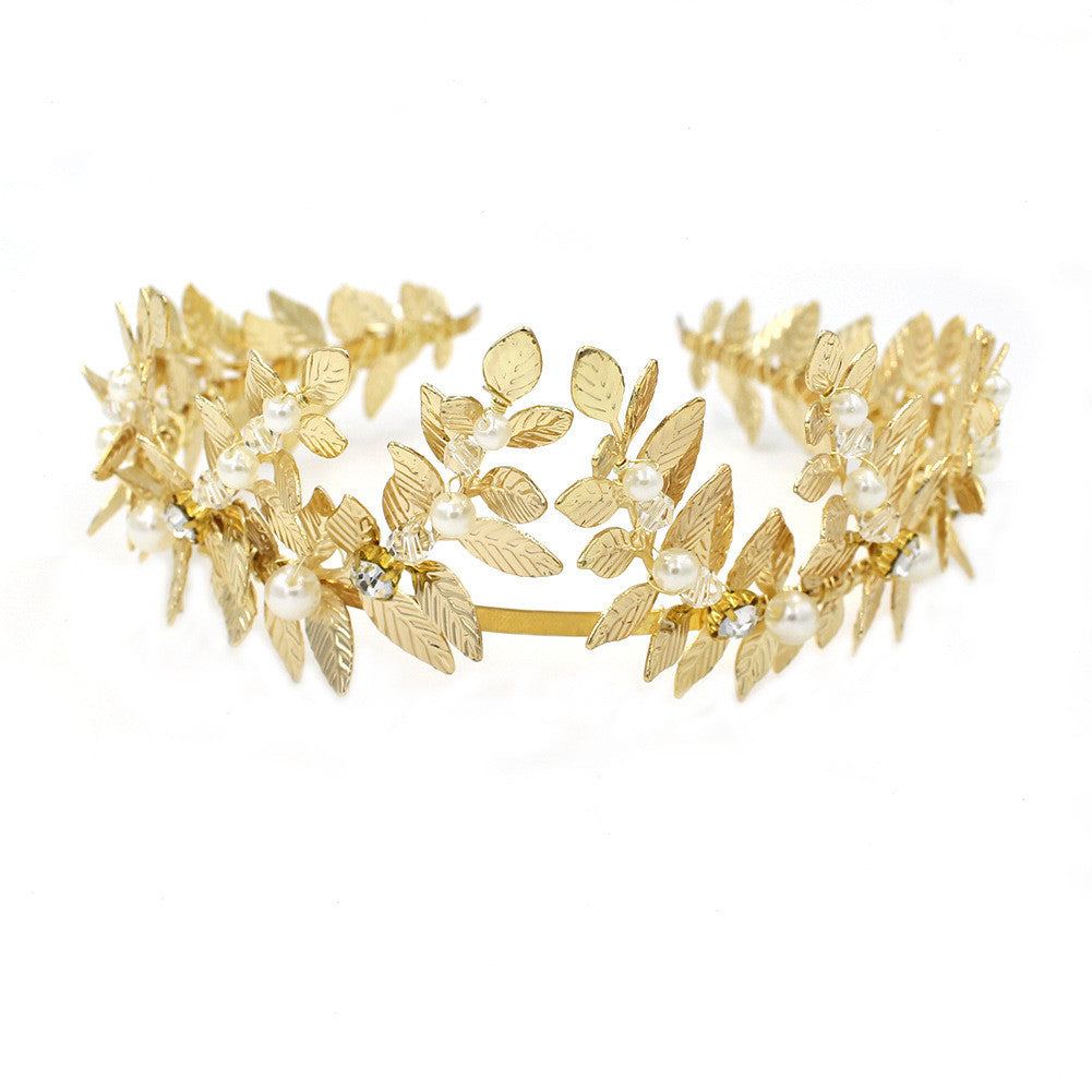 Fashion Three-dimensional Leaf Bridal Headdress