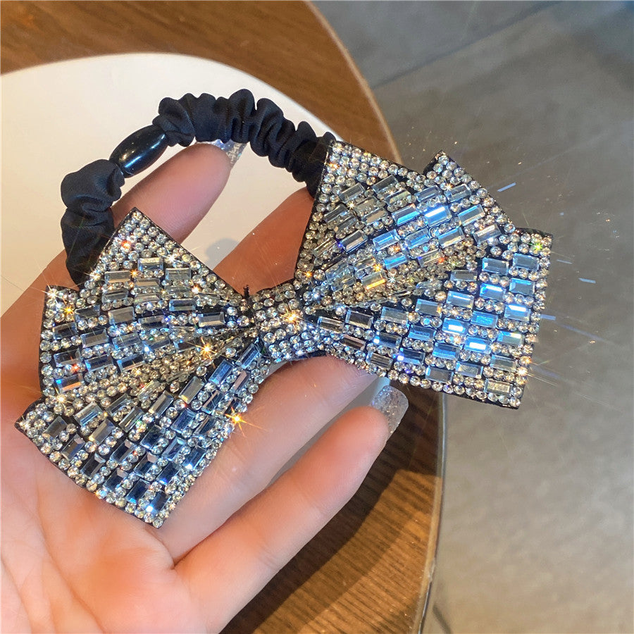 Rhinestone Super Shiny Bow Hairpin