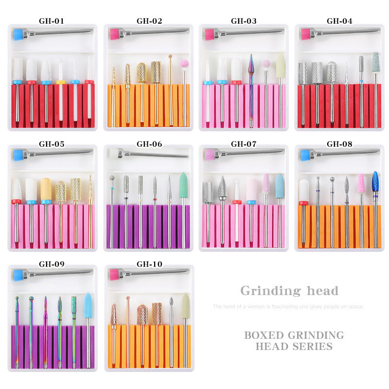 Grinding Head Nail ceramic tungsten steel alloy polishing head set