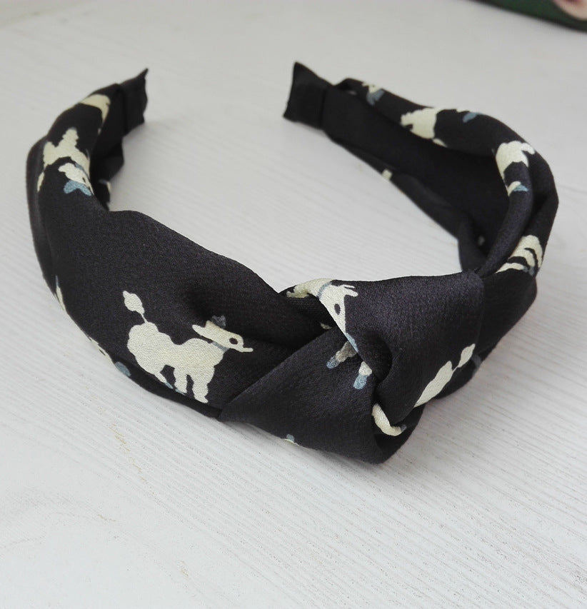 Cute And Sweet Big Red Cross Headband Knotted Headband