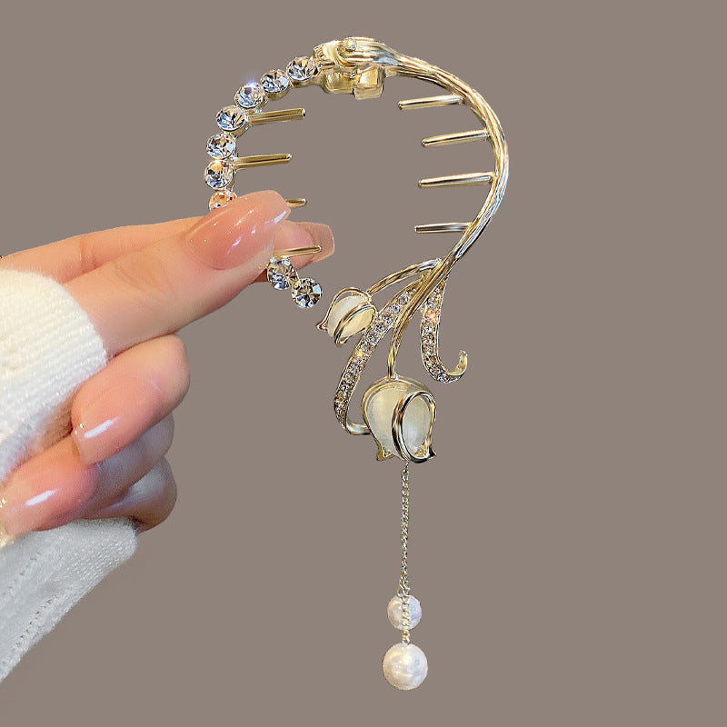 Women's Fashion Rhinestone Pearl Headwear