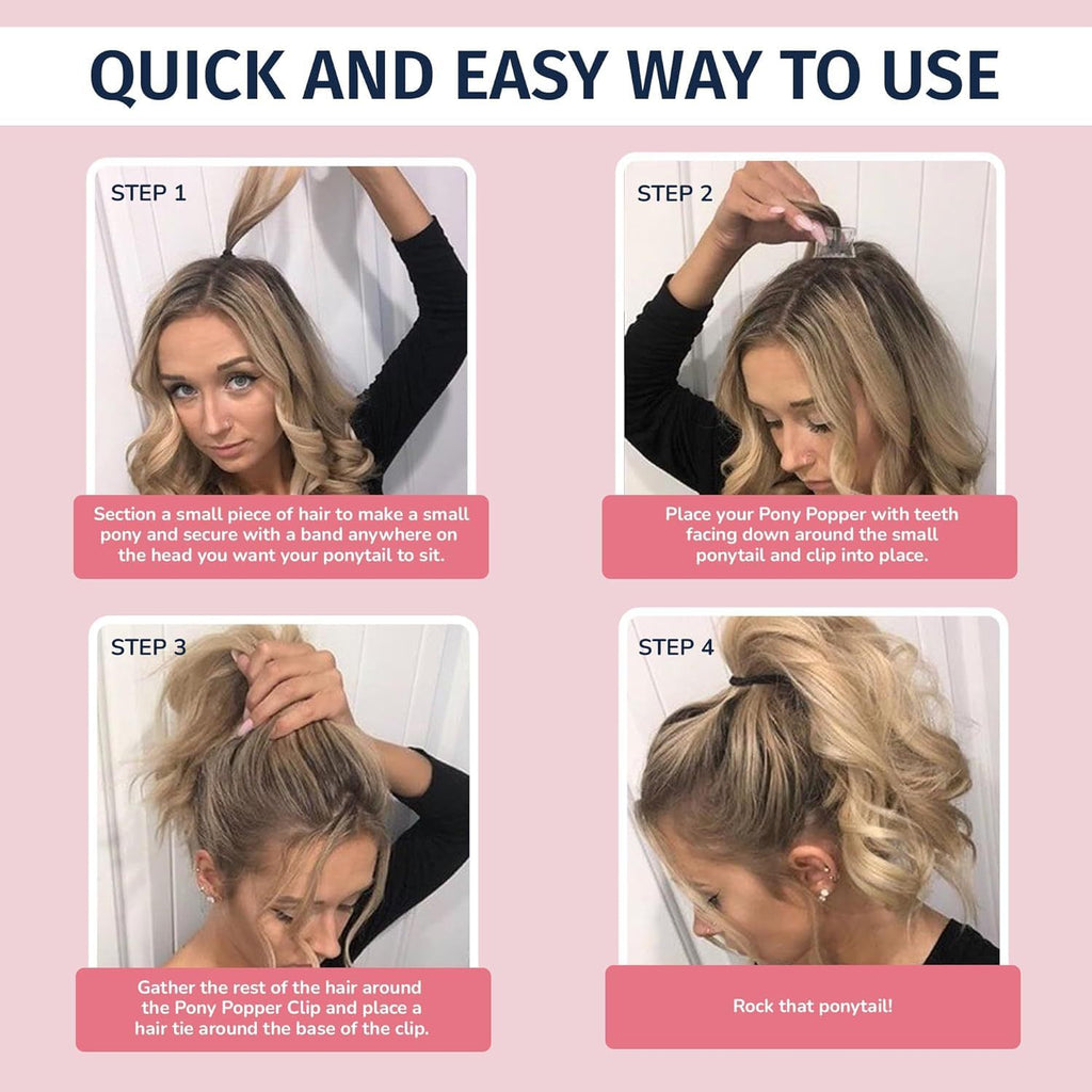 Plastic Womens Thick Ponytail Hair Clip