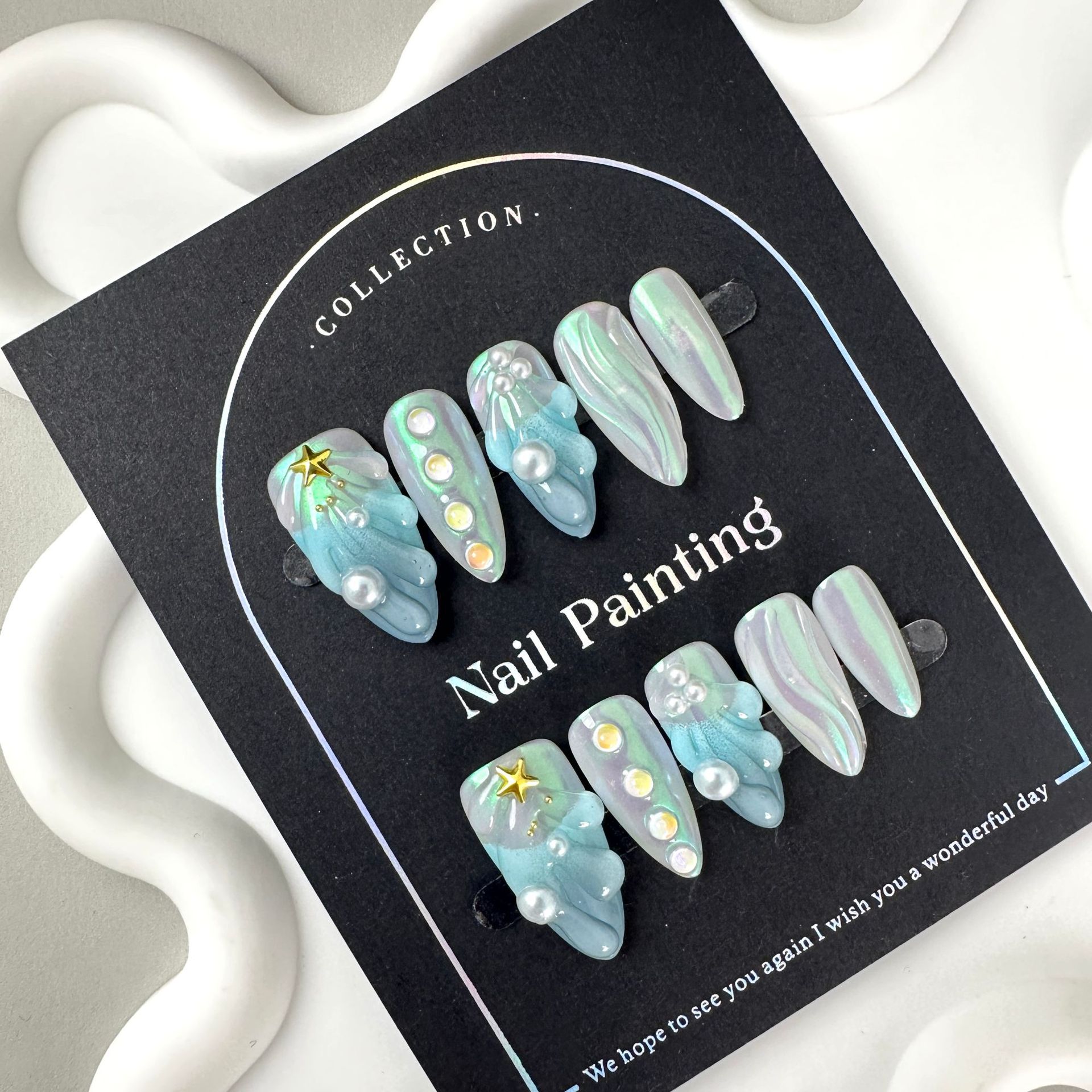 HAILANG Shell Nail Stickers Wear Nail Painting Tip High-grade Summer