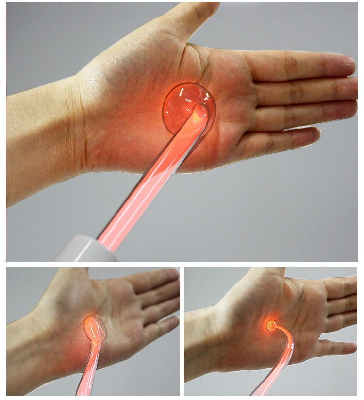 Strengthening high frequency electrotherapy comb