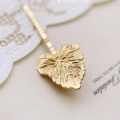 Fashionable simple olive branch leaves hairpin
