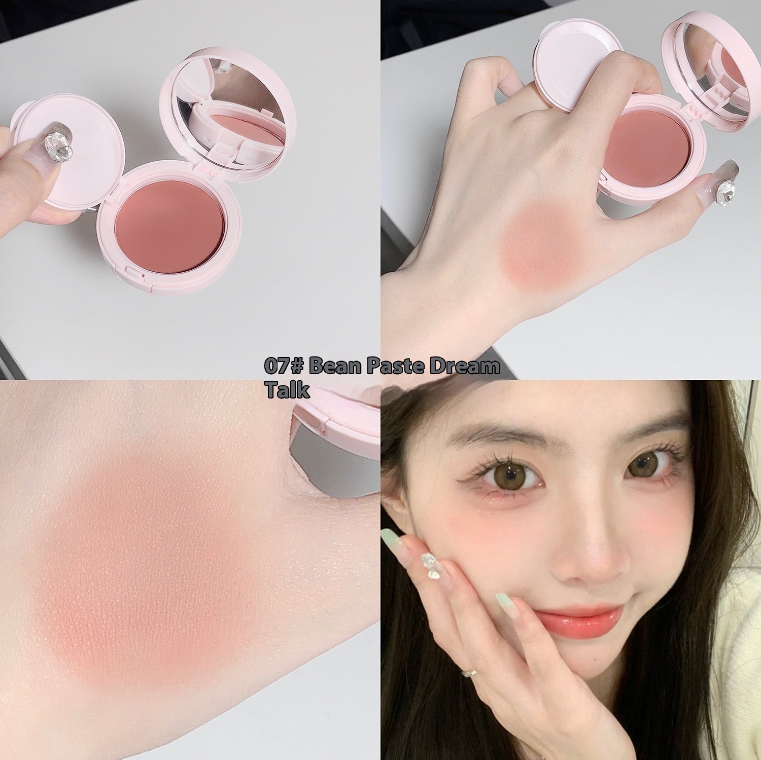 Gege Bear Women's Air Cushion Natural Tender Delicate Low Saturation Blush Cream
