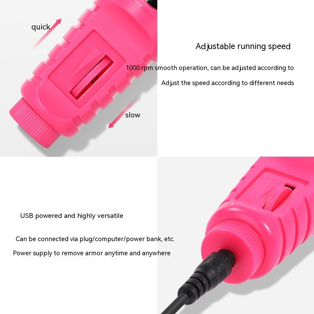 Laulaa Nail Polishing Machine Portable Mini Electric Nail Beauty Tool Set