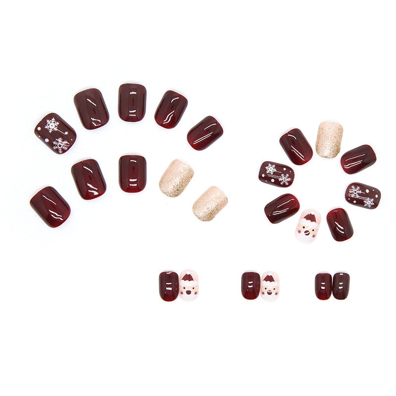 Christmas Style Cute Snowflake Manicure Wear Nail