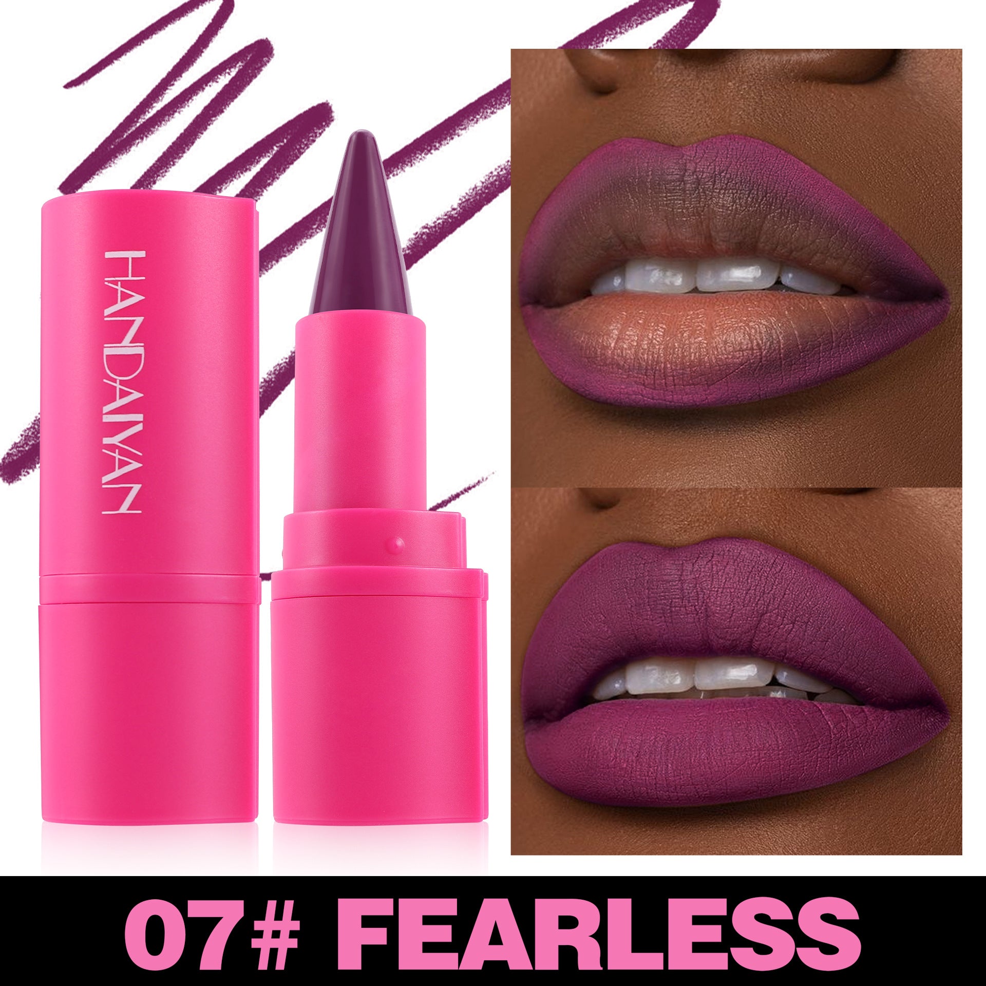 Matte Lipstick Lip Liner 2-in-1 8 Colors