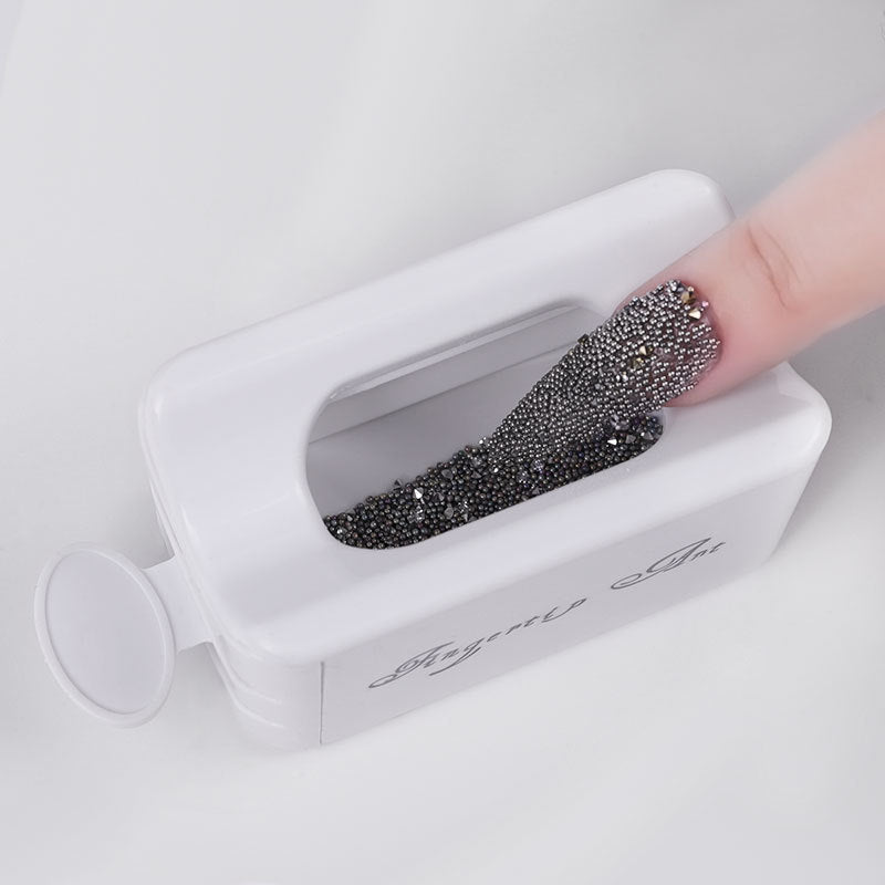 Fingertip Ant Nail Tools Double French Powder Cartridge Powder Recovery Storage Box