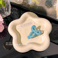 Candy Color Bow Claw Clip Female Fringe Hairpin