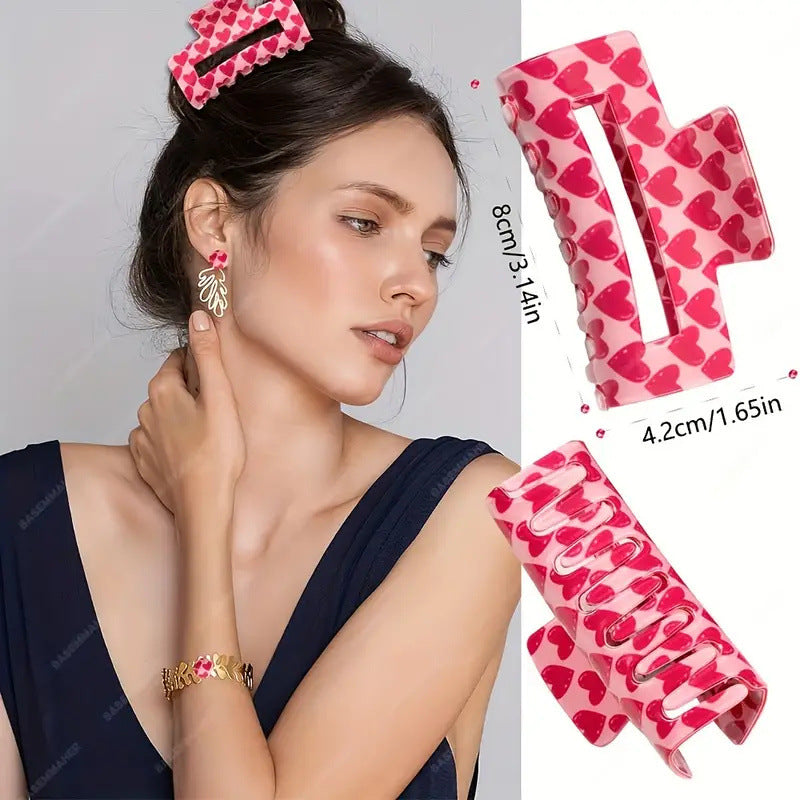 Heart Shape Printed Rectangle Grip
