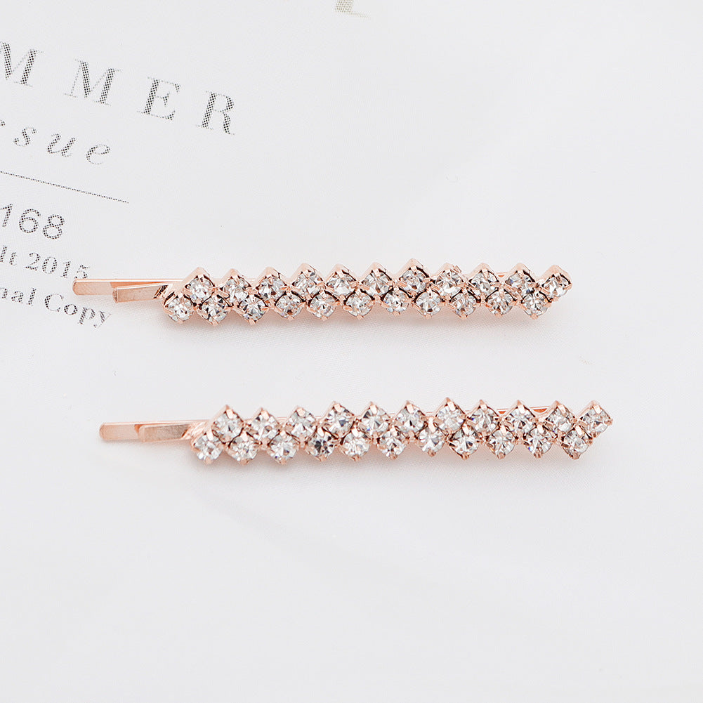 Ins Rhinestone Hairpin Headdress Women