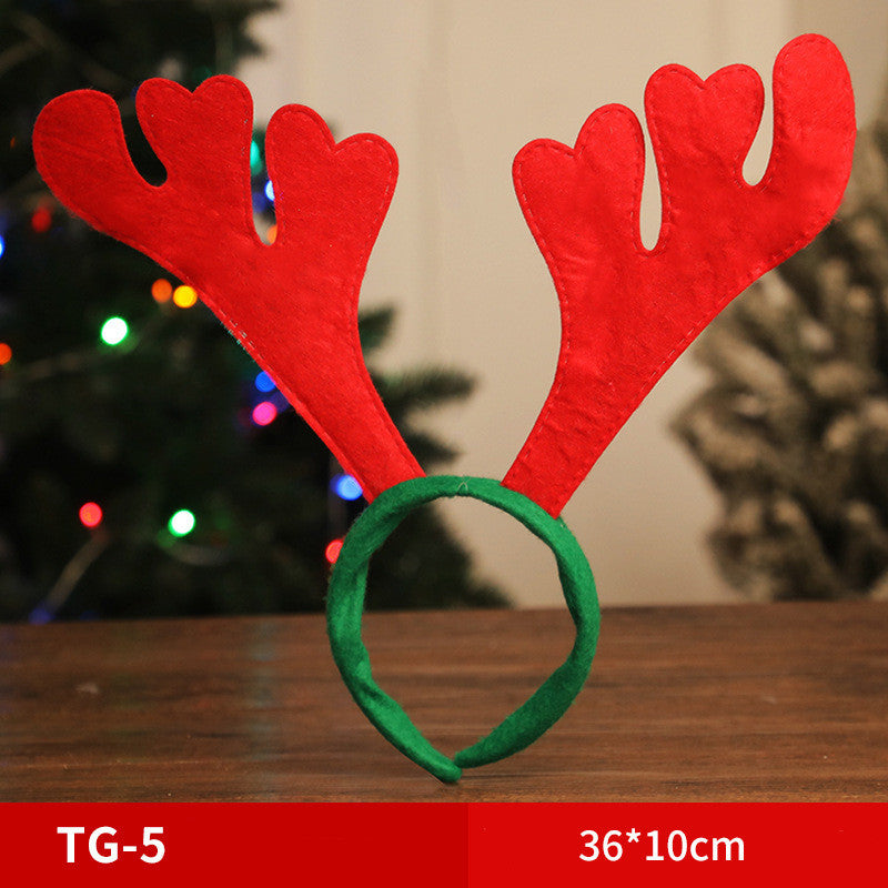 Adult Children Non-woven Fabric Small Antler Bell Headband