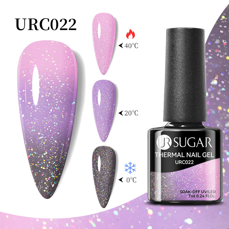 UR Sugar Autumn And Winter New Temperature Change UV Polish Cold And Warm Gradient Nail Glue