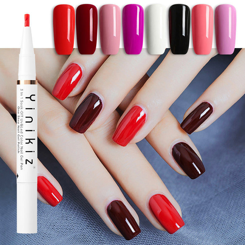 Yinikiz White Three-in-one UV Polish Convenient And Fast