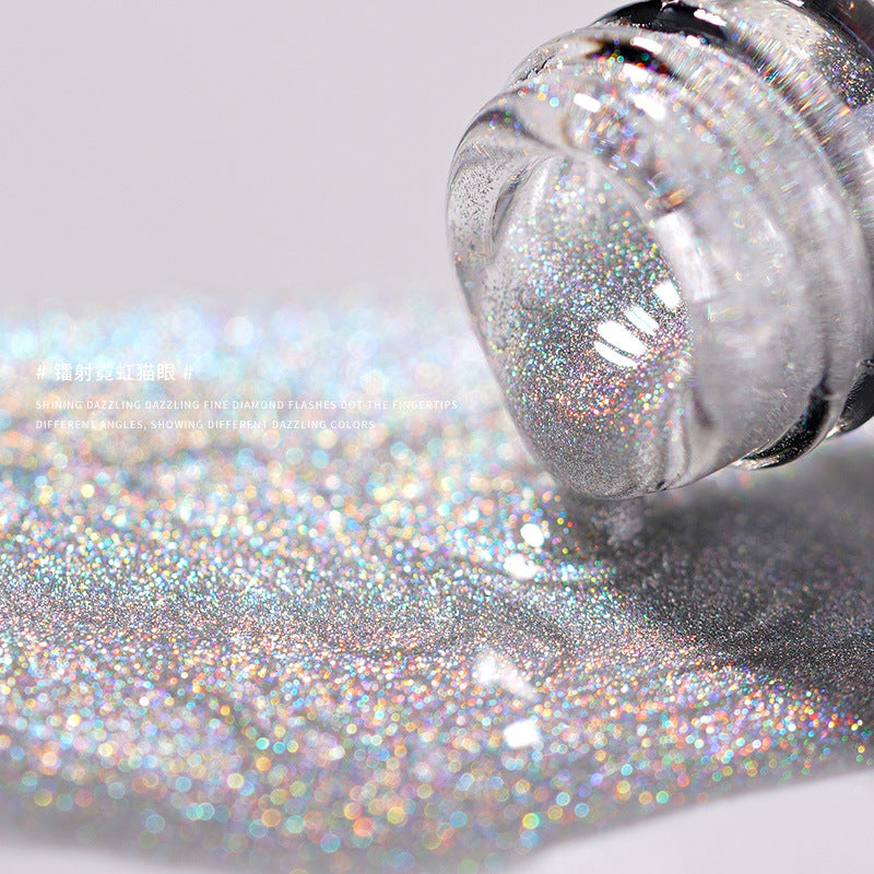 Bole Colorful Laser Cat Eye Nail Polish
